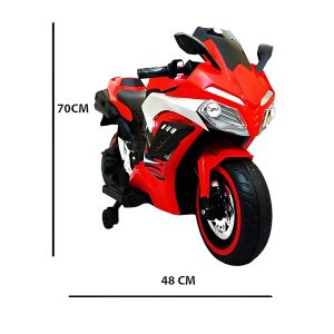 12-Volt R7 Kids Electric Motorcycle with Light & Music - Image 5