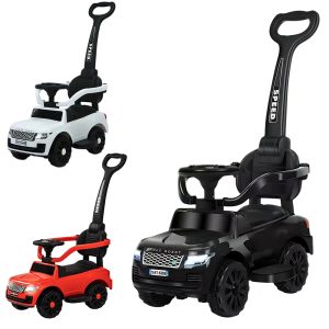 1-3 Years Rover Push Ride on Baby Car, with Parents Push Bar Control & Unnder-seat Box (W60 x D43 x H90)cm