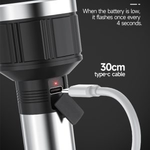 DP-9186, Camping Dimming Rechargeable Light Mini Led Flashlight Torch - Image 6
