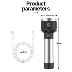 DP-9186, Camping Dimming Rechargeable Light Mini Led Flashlight Torch - Image 7