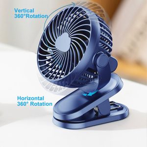 Portable Table Clip Rechargeable Mini Fan - Image 3