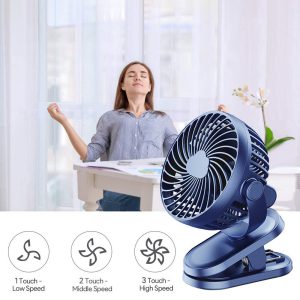 Portable Table Clip Rechargeable Mini Fan - Image 5