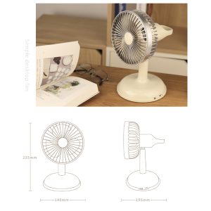 USB Rechargeable Desktop Fan - Image 6
