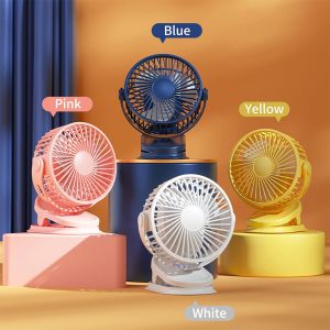Turbo Table Clip Rechargeable Mini Fan 4000mAh Battery - Image 4