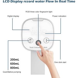 1200/mah Automatic Folding Water Bottle Pump Touch Control 4 Different Water Volume Options: 200Ml, 400Ml, 600Ml And 800Ml - Image 5