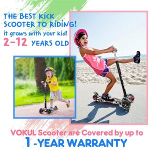 3-Wheels Kids Scooter - Random Color with LED Flashing Wheels - Image 3