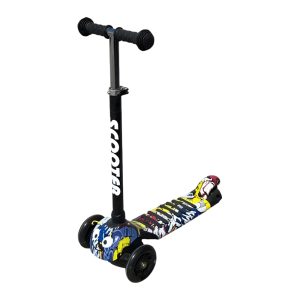 3-Wheels Kids Scooter - Random Color with LED Flashing Wheels - Image 4