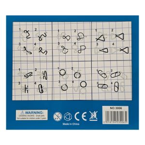 LVL-7, Perplexing Puzzles 6 in 1 Stainless Metal IQ Puzzle - Image 3