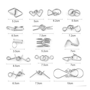 LVL-9, Perplexing Puzzles 6 in 1 Stainless Metal IQ Puzzle - Image 4