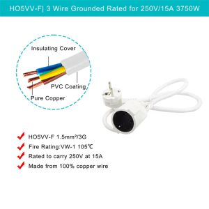 Outdoor Extension Cord 5 meter, 16A - Image 3