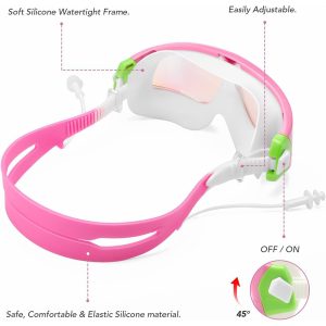 Anti-fog Swimming Goggles with Ear Plugs 4-16 Years - Image 5