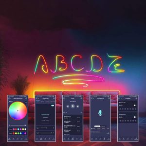 RiXME 5m RGB Neon LED Strip Music Sync Color Changing with Remote Control 5-Volt - Image 7