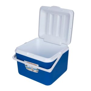 26-L Polyethylene Insulated Cooler Box With Carrying Handle - Blue - Image 3