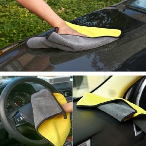 Microfiber Towel-Thick Lint Free Multipurpose Washing & Detailing - 30x40cm  800GSM - Image 6