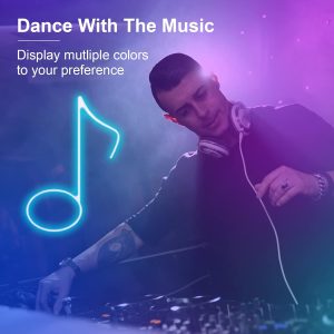 RiXME 5m RGB Neon LED Strip Music Sync Color Changing with Remote Control 5-Volt - Image 3