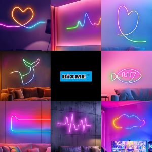 RiXME 5m RGB Neon LED Strip Music Sync Color Changing with Remote Control 5-Volt - Image 8