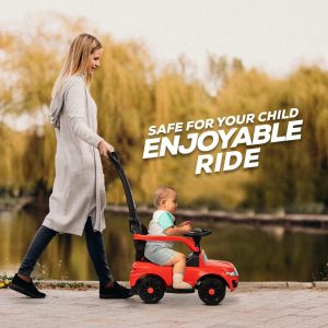 1-3 Years Rover Push Ride on Baby Car, with Parents Push Bar Control & Unnder-seat Box (W60 x D43 x H90)cm - Image 5