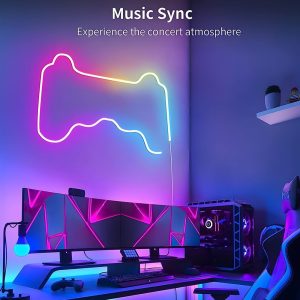 RiXME 5m RGB Neon LED Strip Music Sync Color Changing with Remote Control 5-Volt - Image 4