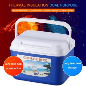 5-L Polyethylene Insulated Cooler Box With Carrying Handle - Blue - Image 6