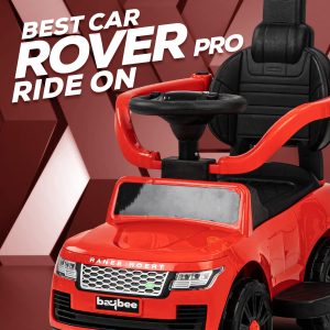 1-3 Years Rover Push Ride on Baby Car, with Parents Push Bar Control & Unnder-seat Box (W60 x D43 x H90)cm - Image 3