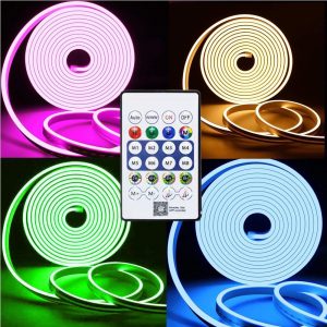 RiXME 5m RGB Neon LED Strip Music Sync Color Changing with Remote Control 5-Volt - Image 6