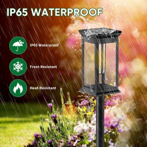 Solar Pathway Lights Outdoor Waterproof IP65 Bright Solar Landscape Lights - Image 6