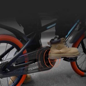 TOOKKE 16" Aluminium Black Bicycle - with LAVA LED Frame - Image 4