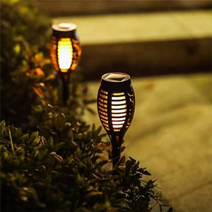 1-Piece 96-LED Waterproof Solar Flame Torch Lights For Outdoors - Image 7