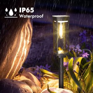 Solar Pathway Lights Outdoor Waterproof IP65 Bright Solar Landscape Lights - Image 12