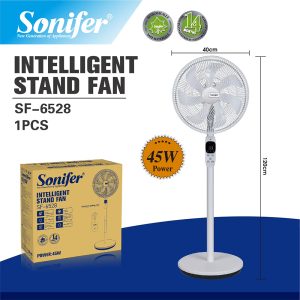 Sonifer SF-6528, 7-Blade Stand Fan With Remote Digital Screen - Image 3