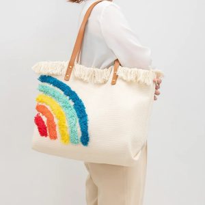 Cute Canvas Summer Beach Tote Bag - Image 4