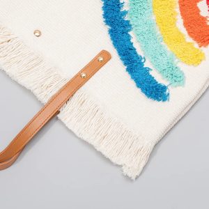 Cute Canvas Summer Beach Tote Bag - Image 6