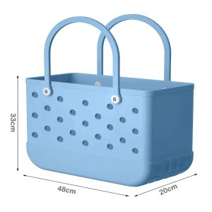 Large Rubber Tote Beach Bag Waterproof Sand proof 48cmx33cmx20cm - Image 4