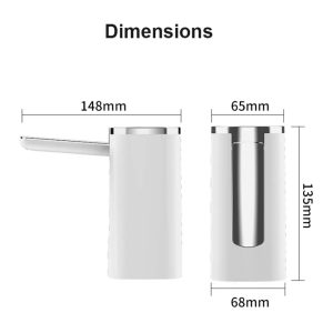 1200/mah Automatic Folding Water Bottle Pump Touch Control 4 Different Water Volume Options: 200Ml, 400Ml, 600Ml And 800Ml - Image 3