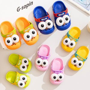Children Big Eye Comfortable Soft Soled Slippers