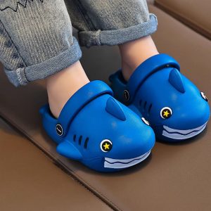 Kids Shark Slides, Cloud Shark Slippers for Boys Girls Toddler