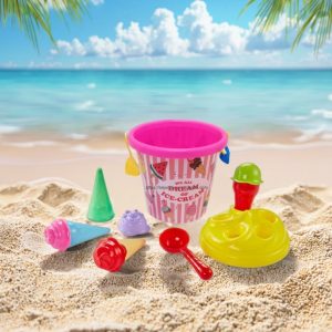 6Pcs/set Plastic Ice Cream Sand Toy Set - 30cm
