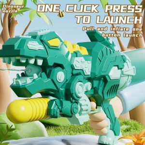 50-cm Dinosaur Water Gun for Children with Long Range up to 8-10 m as Long as Beach Water Fight Toy - Image 3