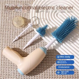 Electric Silicone Baby Bottle Cleaner Brush Set - Image 5