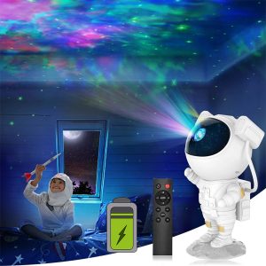 Rechargeable Astronaut LED Light Projector,Night Lights for Kids,