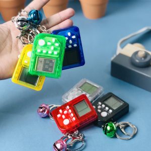 Mini Brick Game Console Keychain