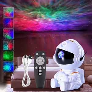 Astronaut Galaxy Star Projector | LED Light Nebula Lamp