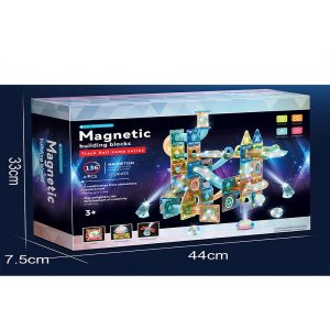 Deluxe 3D Light-Up Magnetic Building Blocks - 136pcs - Image 2