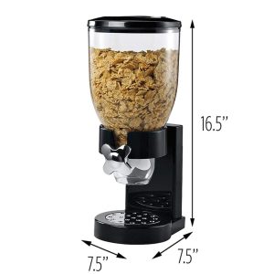 Single Cereal & Dry Food Dispenser Black - Image 5