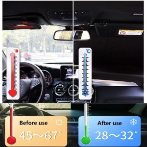 Foldable Universal Anti UV Rays Windshield Sun Shade (W130 x H60)cm - Image 3