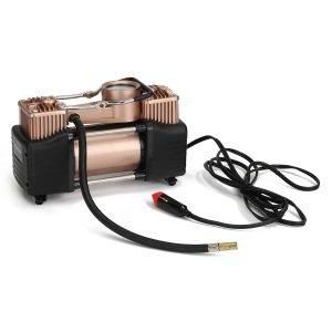 Electric Air Pump, Tyre Inflator, 12-V Dual Cylinder Gas Generator with Pressure Measurement and Lighting - Image 10