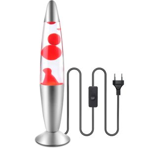 Aluminium Glass Lava Lamp 35-cm