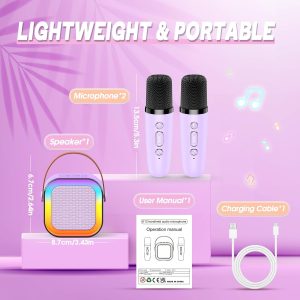 2-Pieces Mini Bluetooth Microphone With Speaker - Image 8