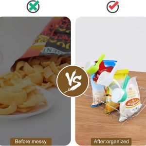 4-Pieces Bag Clips for Food Storage Sealing Clips with Pour Spouts - Image 7