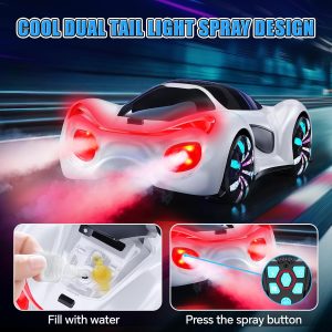 Remote Control Car,RC Drift Car 2.4GHz 360° Rotate RC Cars with Cool Lights, Music & Spray Effects - Image 3